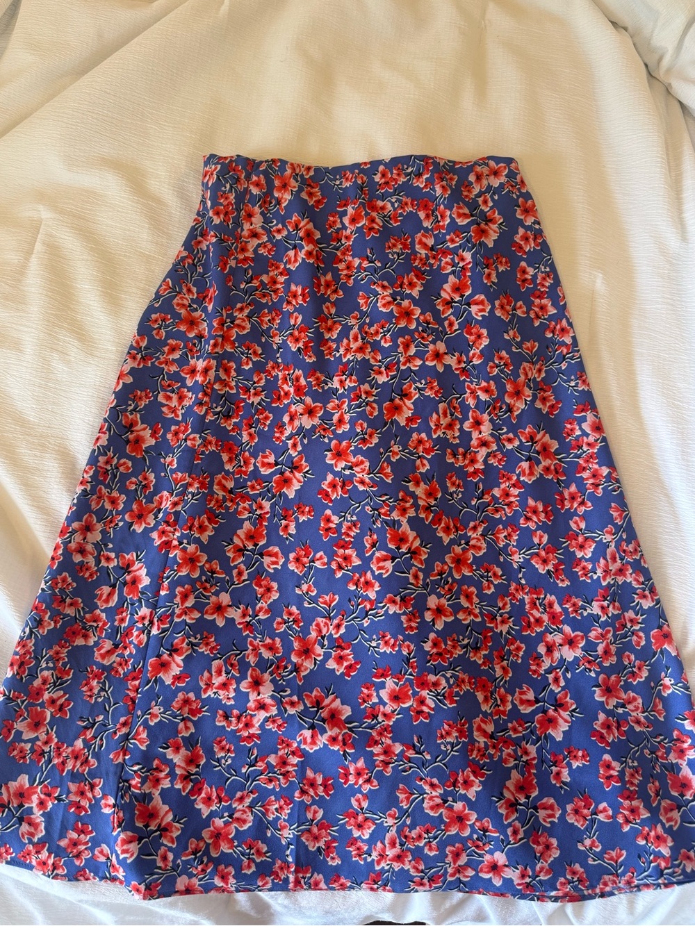 Ann Taylor Petite Midi Floral Skirt